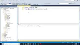 How to drop a constraint in SQL server manager