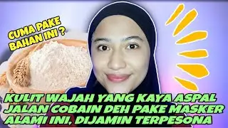 MASKER ALAMI MENGATASI KULIT KERING DAN BERJERAWAT, CUMA PAKE TEPUNG BERAS DOANG, KOK BISA?✨🤏