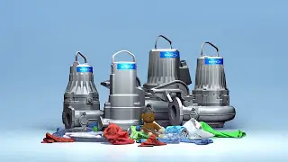 Насосы FLYGT 3069, 3085, 3102, 3127. Рабочие колеса на выбор: вихревое, режущее или N адаптивное