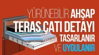 Yürünebilir yükseltilmiş AHŞAP TERAS ÇATI, #Uygulama #detayı ve aşamaları #1/20