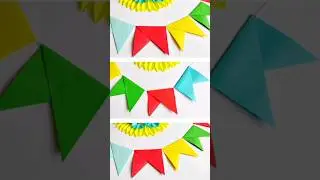 Бумажная гирлянда к празднику 