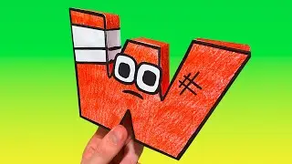 Paper Craft | SPANISH Alphabet Lore W | Adrian`s Alphabet Lore