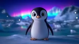 Der fliegende Pinguin und das Polarlicht - Traumgeschichte für Kinder