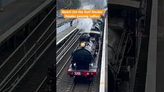 Steam the the Surf Double Header passing Loftus #shorts #railway #subscribe #train #steamtrain
