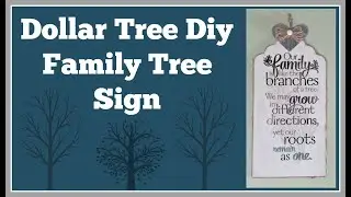 Dollar Tree Diy Family Tree Sign