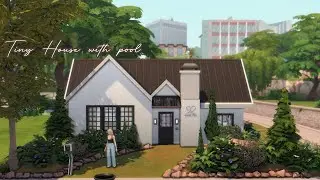 Tiny House with Pool NO CC | The Sims 4 Stop Motion
