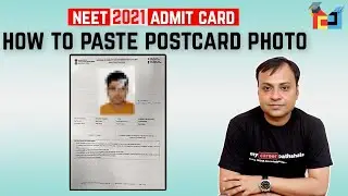 HOW TO PASTE POSTCARD SIZE PHOTO ON NEET ADMIT CARD | MY CAREER PATHSHALA