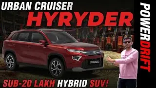 Toyota Urban Cruiser Hyryder | Creta Rival Gets Hybrid Tech, AWD, And More! | PowerDrift