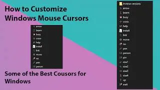 How to Install Cursors in Windows and some insane cursors for windows customization animated