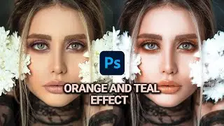 How To Create Orange And Teal In 1-Minute With Photoshop l Orange And Teal Effect l #shorts