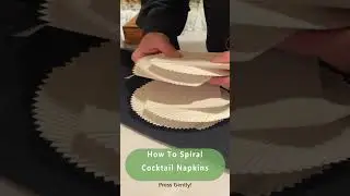 Cocktail Napkin Spiral