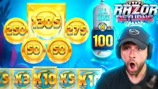 ALL WINS are NOW 100x... MOST INSANE SESSION on RAZOR RETURNS!! (Highlights)