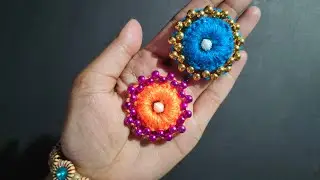 Amazing Woolen Flower Making Idea with Finger |