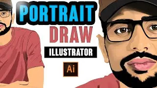 Portrait Digital Drawing 2020: Speed Art | Vector Portrait | Adobe Illustrator CC