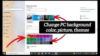 Changing the Desktop Background Color in Windows 10|update|2023|#pc #windows10