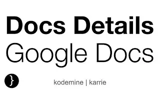 Document Details Google Docs | Change Language Google Docs | Google Docs Tutorials