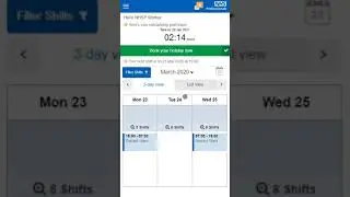 MyBank - Booking into shifts - Mobile