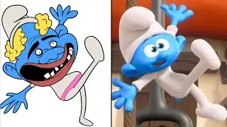 The Young Smurf Drawing Meme | Funny Smurf We Live We Love We Lie
