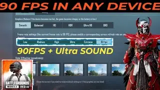 Enable 90 Fps in Battleground Mobile India | How to enable 90Fps In BGMI | Lag Fix BGMI Apply 90Fps