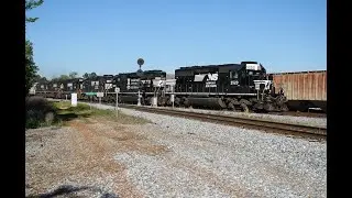 Hard Working Norfolk Southern EMD Locomotives of South Georgia
