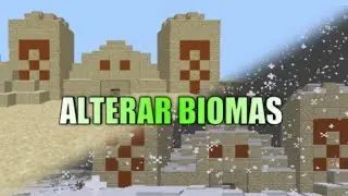 ALTERAR BIOMAS EN MINECRAFT PE 🌲→❄️