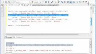 SQL Basics: Table creation and inserting data
