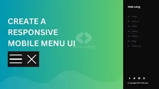 Responsive Header in CSS | Hamburger Icon Design in 2023 | Mobile Responsive Menu | Hamburger UI