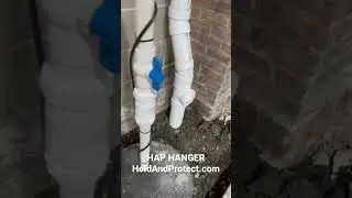 Versatile and well built pipe hanger! Garage triple basin installation!