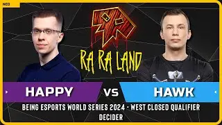 WC3 - [UD] Happy vs HawK [HU] - Decider - Being Esports World Series 2024 - West