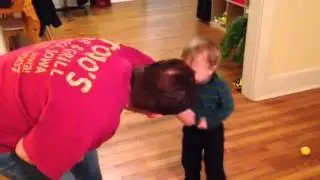 Silly boy (belly tickles)