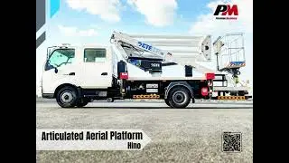 The PM Truck Mounted CTE Articulated Aerial Platform on the double cabin Hino truck