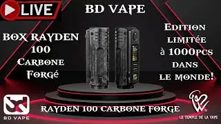 REVUE & LIVE BOX RAYDEN 100 CARBONE FORE MATTE BD VAPE