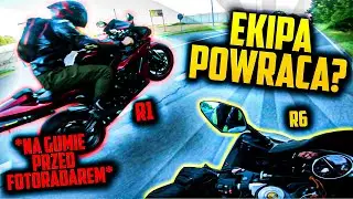 POWRÓT STAREJ EKIPY! | *NA GUMIE PRZED FOTORADAREM* | YAMAHA R1 i R6 | Whiteout, Wheeling_Rider