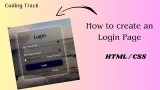 How to create a Simple Login Page Using HTML and CSS || HTML || CSS ||@Coding__Track