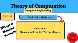 Lecture 37 : Moore machine for 1s complement