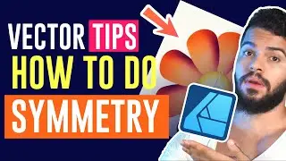 How to make Symmetry with Symbol Tool in Affinity Designer?