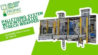 Palletiser with Integrated Automatic Stretch Wrapper