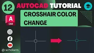 AutoCAD Cursor Setting | AutoCAD Crosshair color change | AutoCAD Tutorial | Tips & Trick  | #12