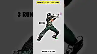Pause To Score #shortsfeed #cricket #shorts