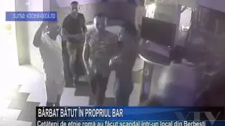 Barbat batut in propriul bar
