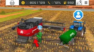 Fuel Filled In Harvester With Tank In Fs18 | Fs18 Multiplayer | Timelapse |