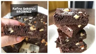 Rafine Şekersiz Bademli, Cevizli Çok Lezzetli Brownie | Pratik Tarifler