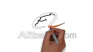 How to draw Alibaba logo