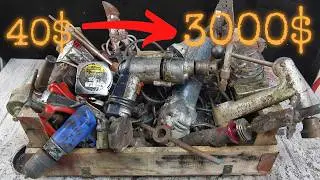 Paid $40 and Earned $2960 : A Whole Hour of Amazing Restoration Techniques 🔨 part 1