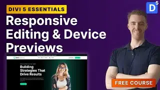 Divi 5 Responsive Editing | Design for Desktop, Tablet & Mobile
