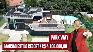 MANSÃO ESTILO RESORT - SMPW QD 5 PARK WAY - 5 SUÍTES - NO MELHOR CONDOMÍNIO - ERNANI NUNES