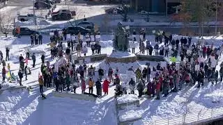 Fairbanks, Alaska — March from City Hall to Downtown Park