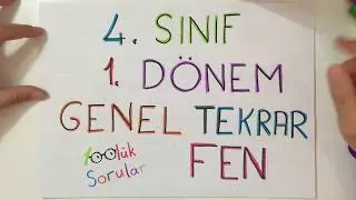 4.Sınıf FEN (sil baştan!) NELER ÖĞRENDİK?