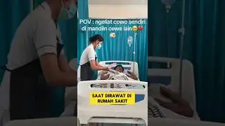 sad moment when seeing boyfriend being bathed by a beautiful nurse ‼️‼️‼️