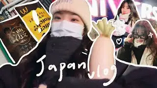 Japan vlog / 看到初雪了❄️、一個人去大阪環球影城玩🎢、融入日本居民生活、橘子街逛街🍊